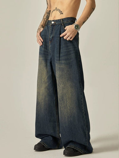 RT No. 11170 BAGGY WIDE STRAIGHT DENIM JEANS