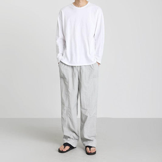 RT No. 4505 JAPANESE STYLE WIDE STRAIGHT PANTS