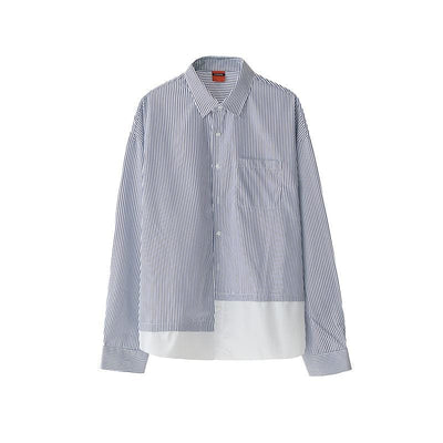 RT No. 8075 TWO PIECE STRIPED BUTTON-UP SHIRT