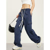 RTK (W) No. 1381 DRAWSTRING MULTI-POCKET STRAIGHT PANTS