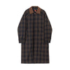 RT No. 3284 CORDUROY COLLAR PLAID COAT JK