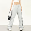 RTK (W) No. 1809 STRIPED WIDE STRAIGHT SWEATPANTS