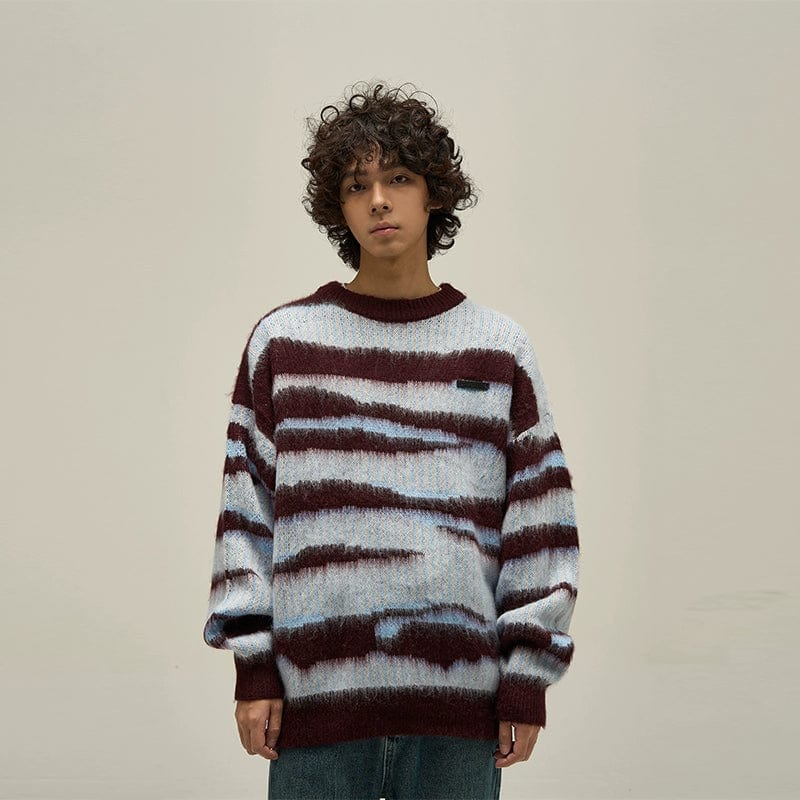 RT No. 10041 KNIT COLOR PATTERN SWEATER