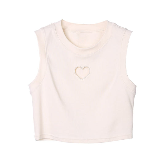 RTK (W) No. 3239 HEART SLEEVELESS TANK TOP