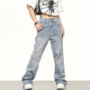 RTK (W) No. 3049 LIGHT BLUE STRAIGHT DENIM JEANS