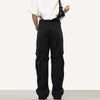 RTK (W) No. 3061 BLACK POCKET STRAIGHT CARGO PANTS