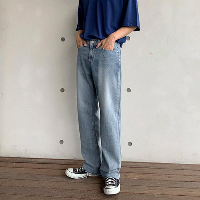 RT No. 1474 BLUE WIDE JEANS