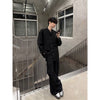 RT No. 9813 BLACK WIDE STRAIGHT PANTS