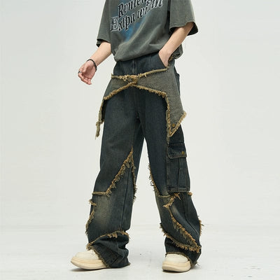 RT No. 10100 RECONSTRUCTED STAR DENIM JEANS
