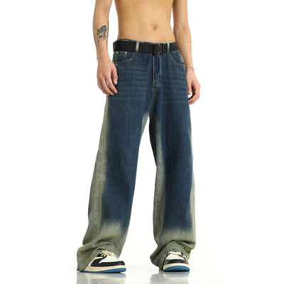 RT No. 9715 BLUE WASHED STRAIGHT DENIM JEANS