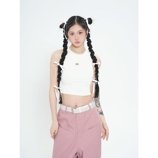 RTK (W) No. 3091 CROP SLEEVELESS SHIRT