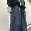 RT No. 10114 BLUE WIDE BAGGY DENIM PANTS