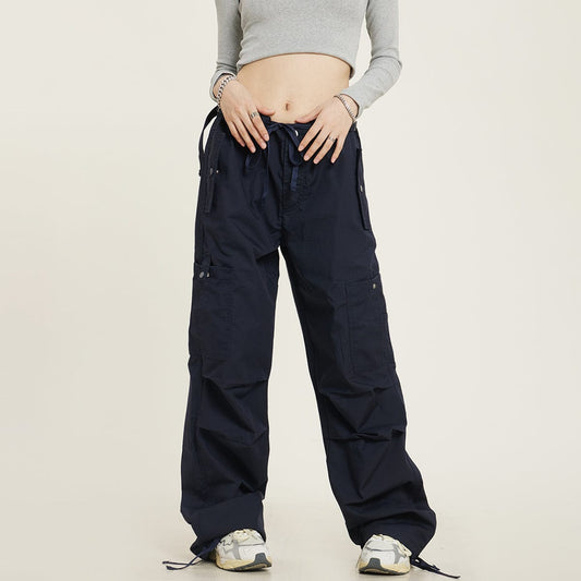 RTK (W) No. 1273 MULTI POCKET DRAWSTRING WIDE DRAPE SWEATPANTS