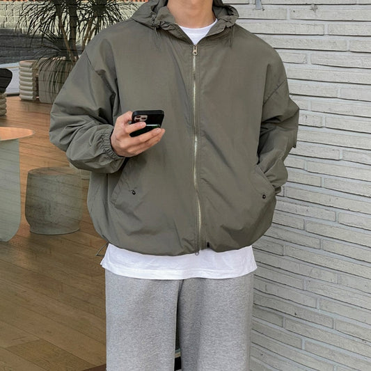 RT No. 9413 WIND BREAKER HOODED ZIP-UP JK