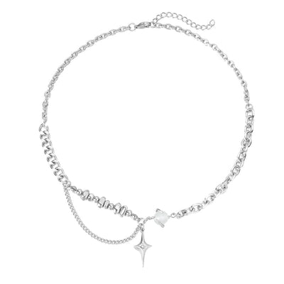 DOUBLE LAYER STAR CHAIN NECKLACE