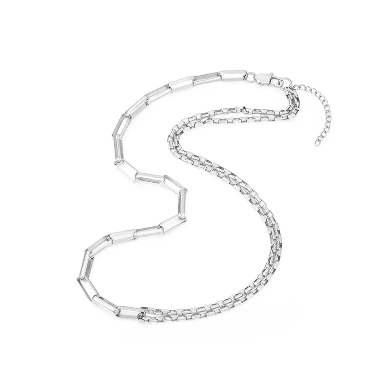 HALF DOUBLE LAYER CHAIN NECKLACE