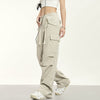 RTK (W) No. 1922 DRAWSTRING MULTI-POCKET WIDE CARGO PANTS