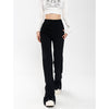 RTK (W) No. 3092 BLACK MICRO FLARED PANTS