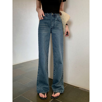 RTK (W) No. 2031 DARK BLUE STRAIGHT DENIM JEANS