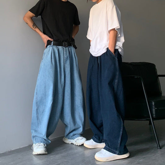 RT No. 9607 NAVY BLUE BAGGY PANTS