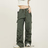 RTK (W) No. 1273 MULTI POCKET DRAWSTRING WIDE DRAPE SWEATPANTS