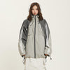 RTK (W) No. 1011 HOODED TWO-TONE ZIPPER ARM STRIPED WINDBREAKER JK