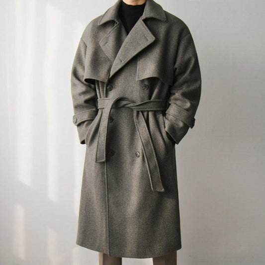 RT No. 3411 WOOLEN COLLAR BELT COAT JK