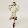 RTK (W) No. 3177 GRAY CROP WINDBREAKER JK & SHORT SKIRT