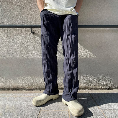RT No. 8064 STRAIGHT PLEATED PANTS