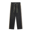 RTK (W) No. 1819 DRAWSTRING WIDE STRAIGHT DRAPE DENIM JEANS