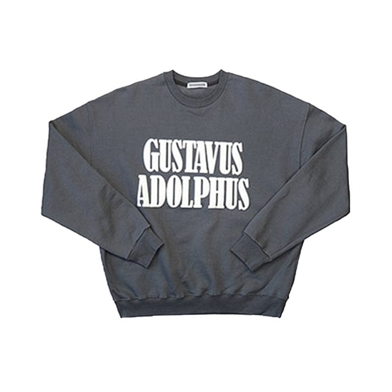 RT No. 6716 GRAY LETTERED PULLOVER SWEATER