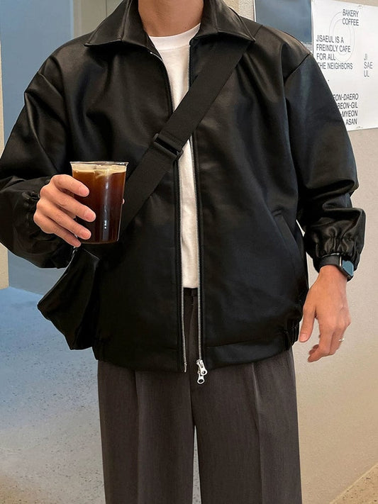 RT No. 11166 BLACK LEATHER JACKET