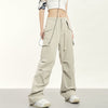 RTK (W) No. 1922 DRAWSTRING MULTI-POCKET WIDE CARGO PANTS