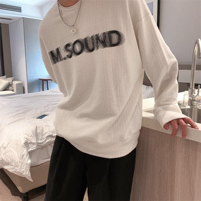 RT No. 5457 SOUND LETTERED KNITTED SWEATER