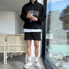 RT No. 8035 KNIT CHICAGO HALF ZIP-UP COLLAR SWEATER & SHORTS