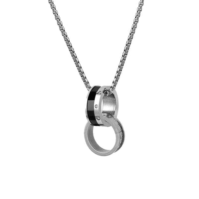 DOUBLE RING NECKLACE