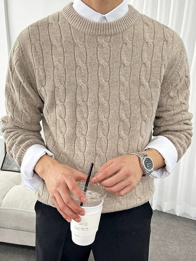 RT No. 10286 TWIST KNITTED SWEATER