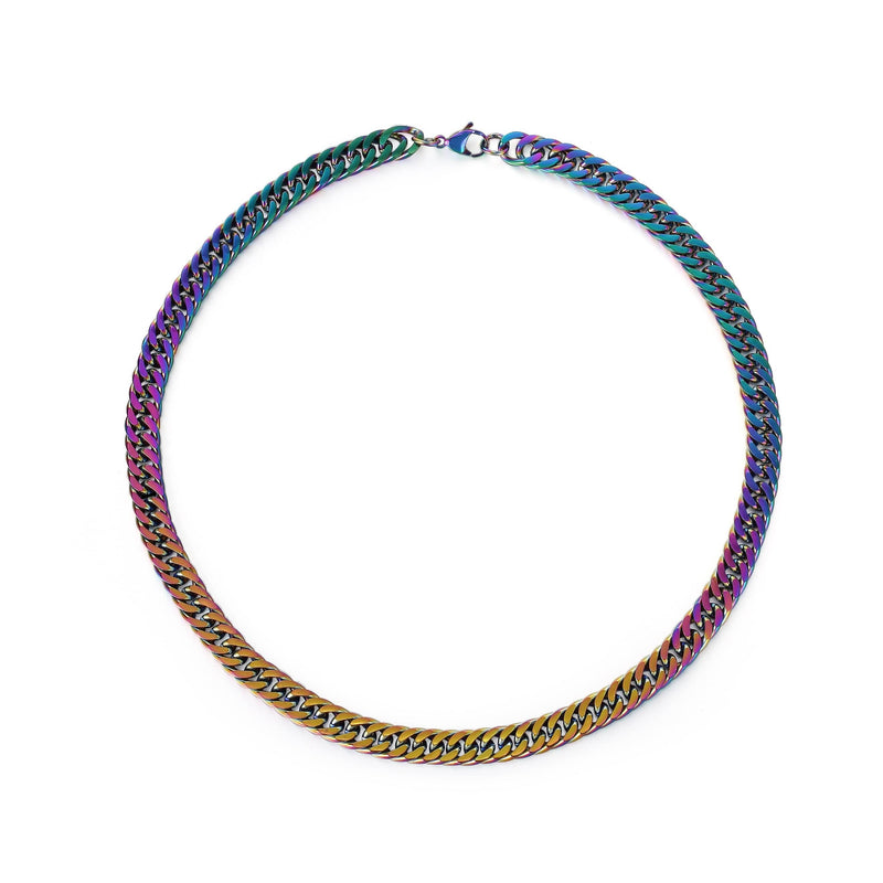 COLOR FADED CUBAN NECKLACE