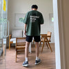 RT No. 9078 ARMY GREEN LETTERED HALF SLEEVE TEE