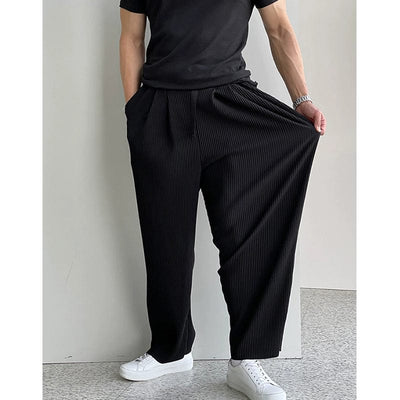 RT No. 9812 PLEATED STRETCH PANTS