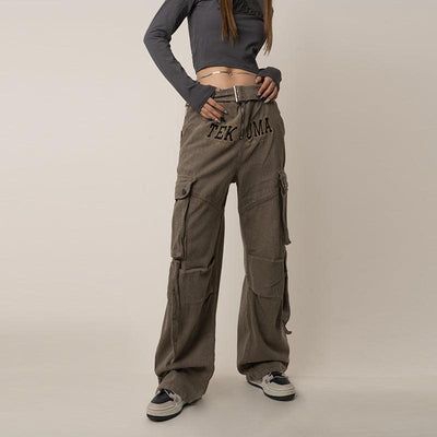 RTK (W) No. 1411 RECONSTRUCTED WIDE STRAIGHT CARGO PANTS