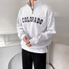 RT No. 6684 WAFFLE KNIT HALF ZIP-UP COLORADO COLLAR SWEATER