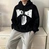 RT No. 6576 LETTERED PRINTED PULLOVER HOODIE