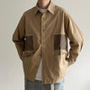 RT No. 9017 KHAKI BROWN MULTI POCKET SHIRT