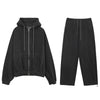 RT No. 6399 CHARCOAL GRAY ZIP-UP HOODIE & SWEATPANTS