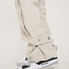 RTK (W) No. 1533 DRAWSTRING SIDE BUTTON WIDE STRAIGHT SWEATPANTS