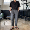 RT No. 7073 LINEN CASUAL STRAIGHT PANTS