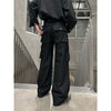 RT No. 9813 BLACK WIDE STRAIGHT PANTS