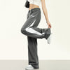 RTK (W) No. 1927 DRAWSTRING CONTRAST COLOR DRAPE SPORT SWEATPANTS