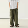 RT No. 9032 ARMY GREEN FOLDED WIDE STRAIGHT PANTS